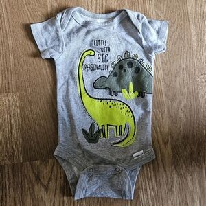 Gerber Organic Cotton Baby Dinosaur Onesie